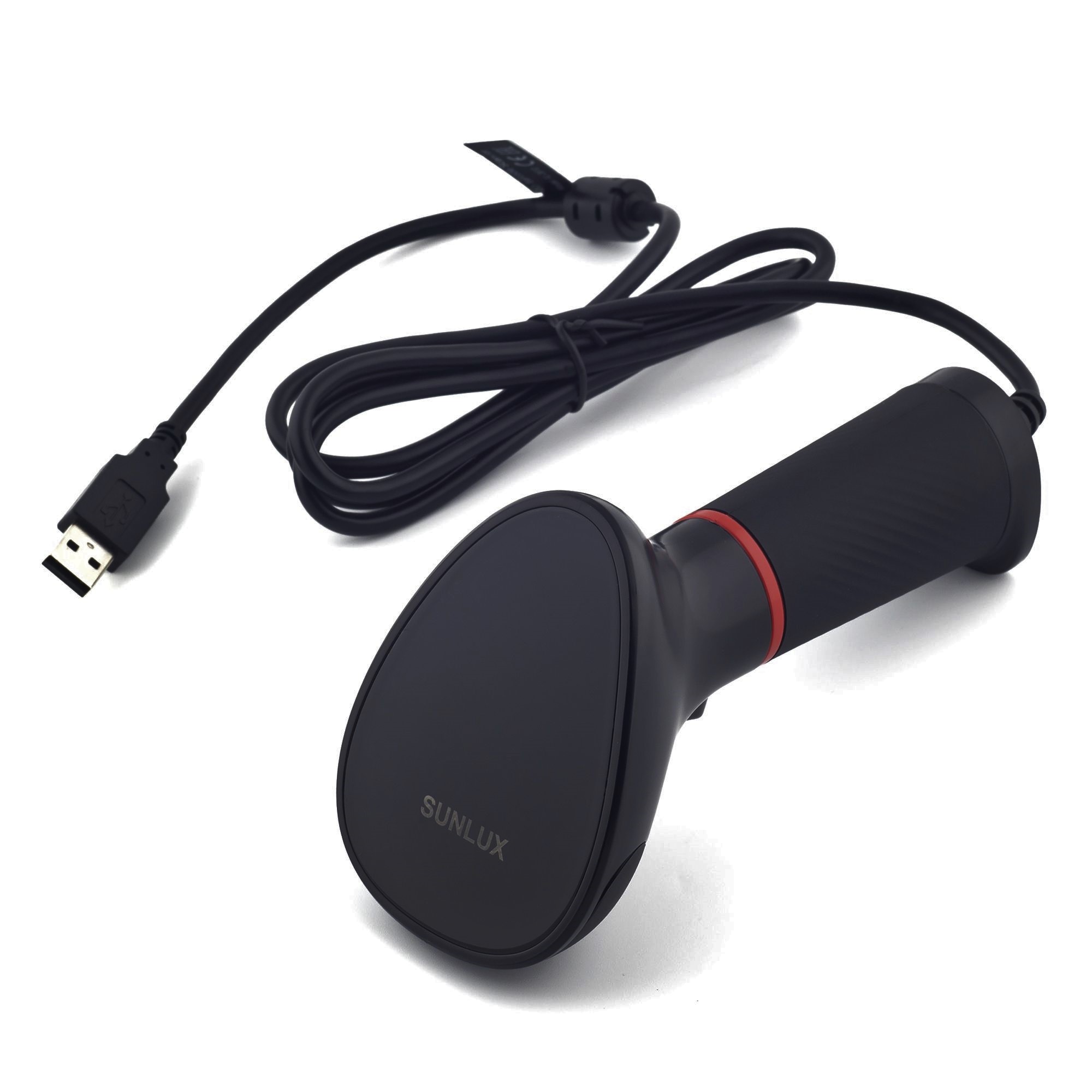 Ручной сканер штрихкода SUNLUX XL-3610 (2D, черный, USB)