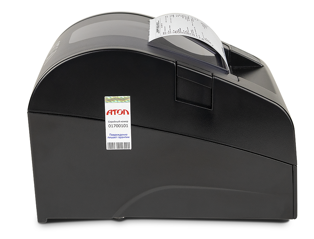 Фискальный регистратор АТОЛ FPrint-22ПТК. Черный. USB. RS-232. Ethernet. 5.0