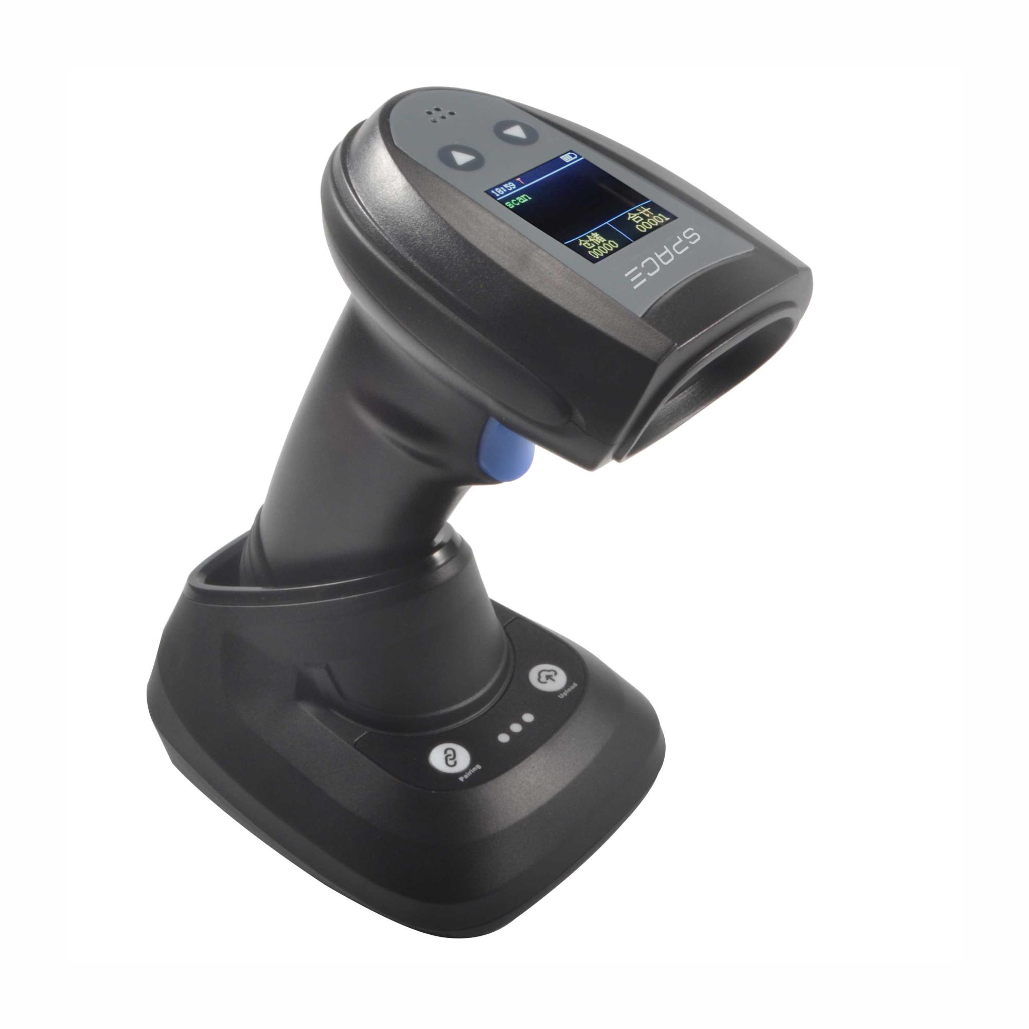 Беспроводной сканер штрих-кодов SPACE X-2020RCS-2D-BT (2D, черный, USB, Bluetooth 4.0, IP54, c подставкой, с экраном)
