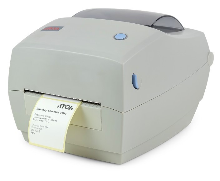 Принтер этикеток АТОЛ ТТ41 (термотрансферный, 203 dpi, USB)