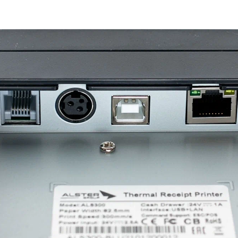 Чековый термопринтер Alster ALS-300 Cube, USB, Ethernet