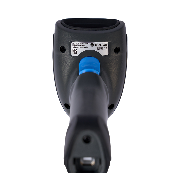 Беспроводной сканер штрихкода SPACE X-2020RC-2D-BT (2D, черный, USB, Bluetooth 4.0, IP54, c подставкой)