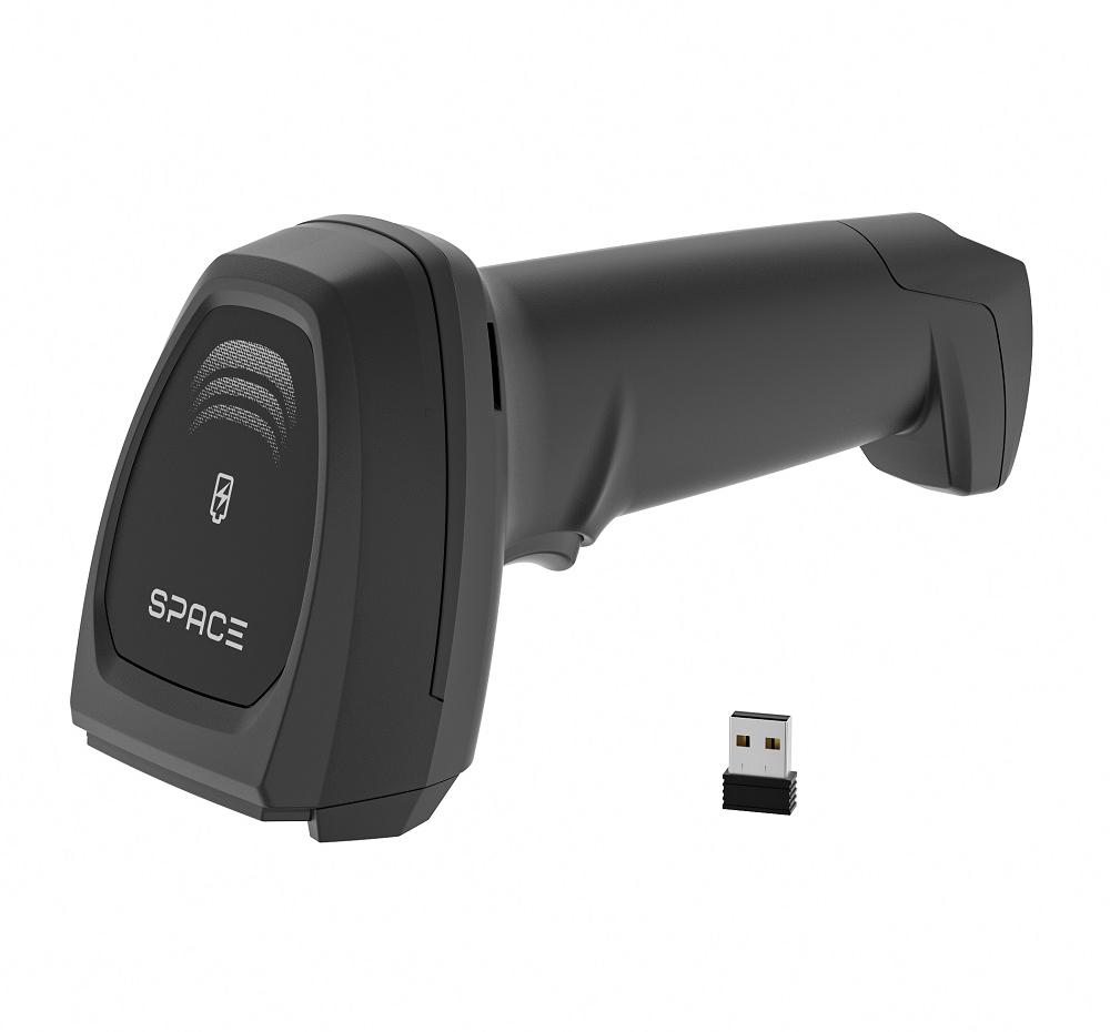 Беспроводной сканер штрихкода SPACE 2024-2D-BT (2D, черный, USB, Bluetooth 4.0, IP42)