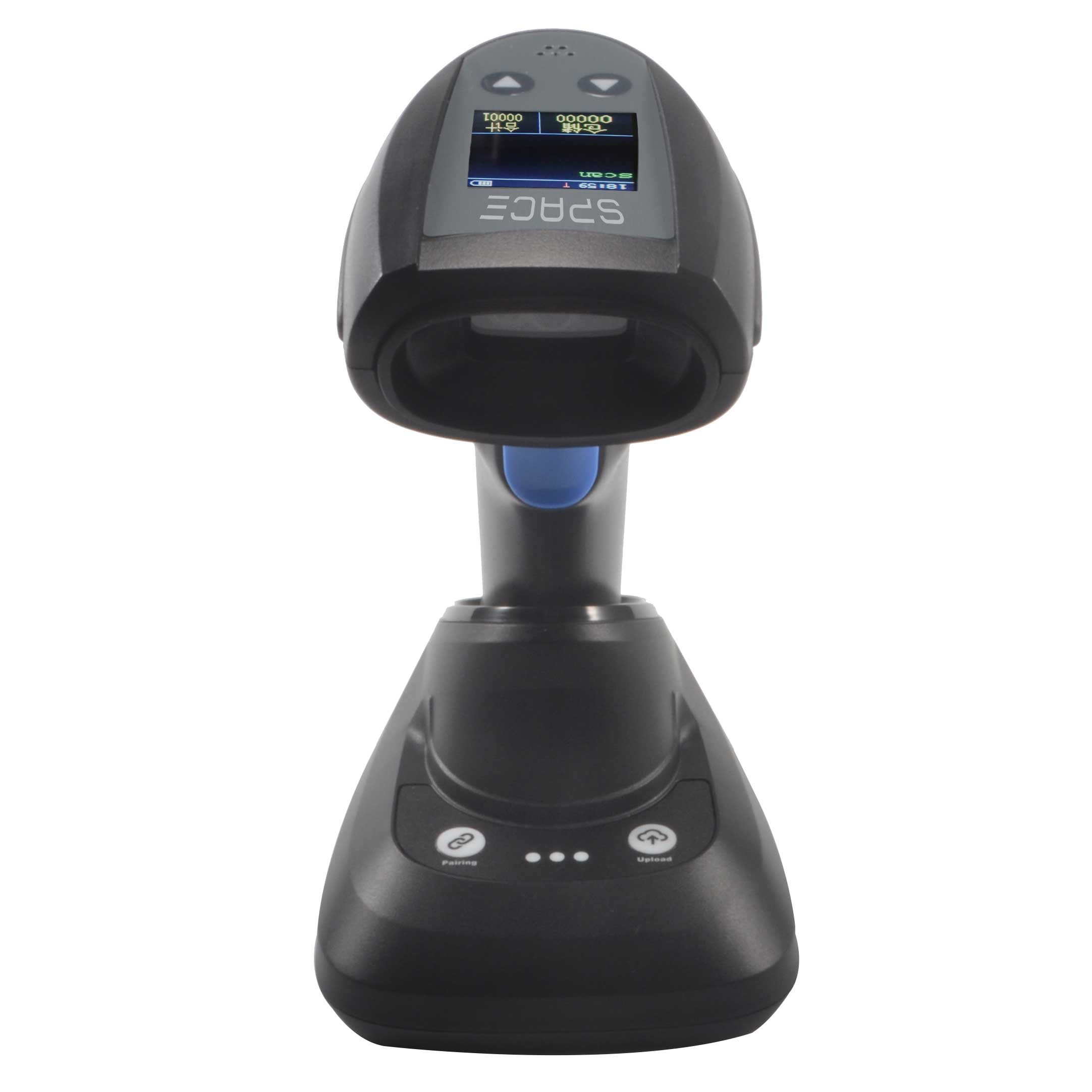 Беспроводной сканер штрих-кодов SPACE X-2020RCS-2D-BT (2D, черный, USB, Bluetooth 4.0, IP54, c подставкой, с экраном)