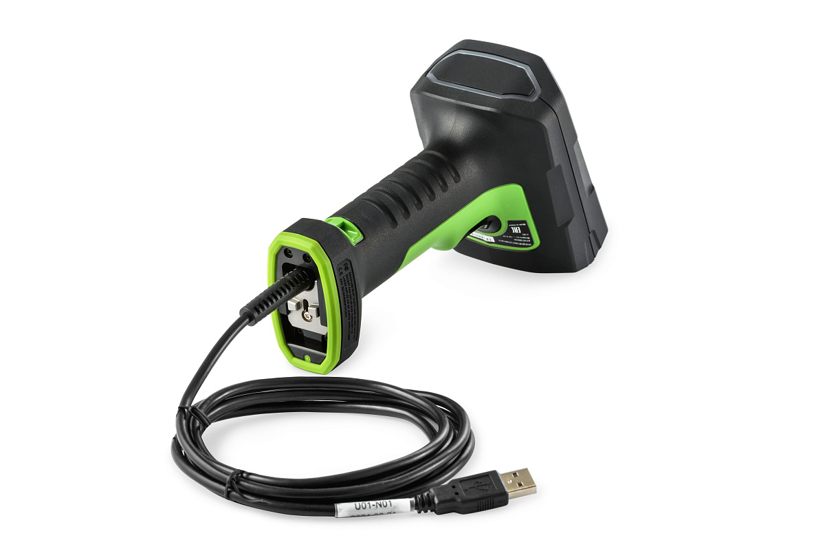 Ручной сканер штрихкода АТОЛ SB8100 (2D, зеленый, USB, RS-232, IP65, без подставки)