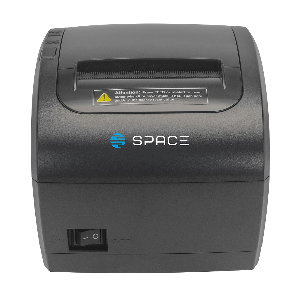 Чековый принтер SPACE Sonic V2 (USB, Ethernet, ширина печати 80мм, скорость печати 230мм/с, черный)